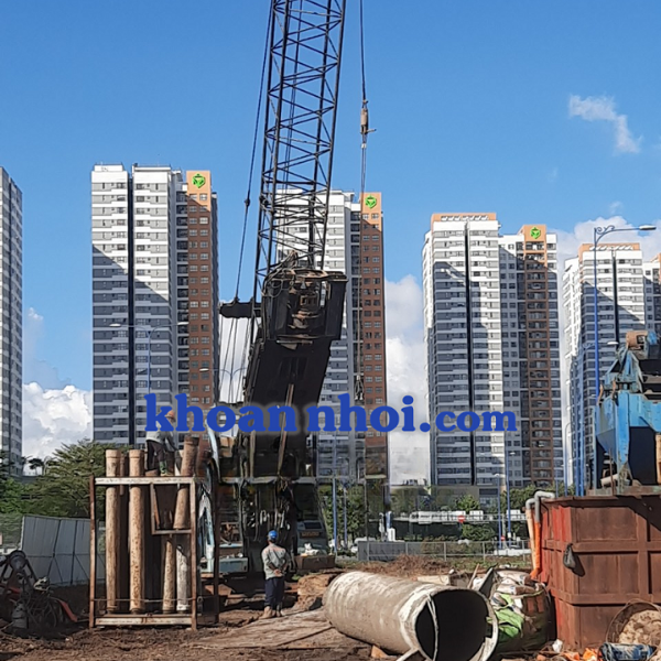 Quy trình chuẩn bị thi công cọc khoan nhồi.
