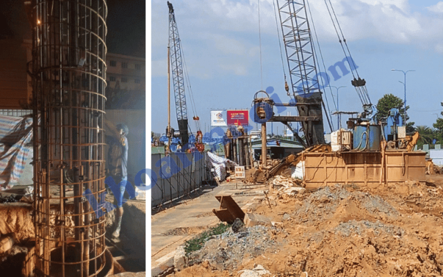 Thi công cọc nhồi D800 – D1500 uy tín