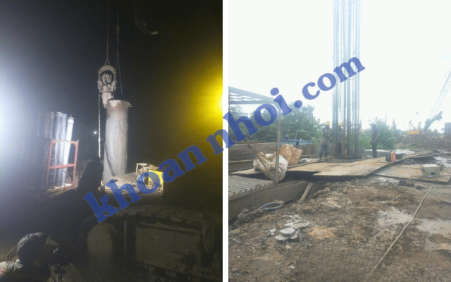Thi công khoan cọc nhồi với thời gian thi công có thể tùy chỉnh.