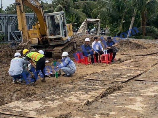 Thí nghiệm nén tĩnh cọc khoan nhồi D1200 là tiêu chuẩn kiểm chứng sức chịu tải thực tế